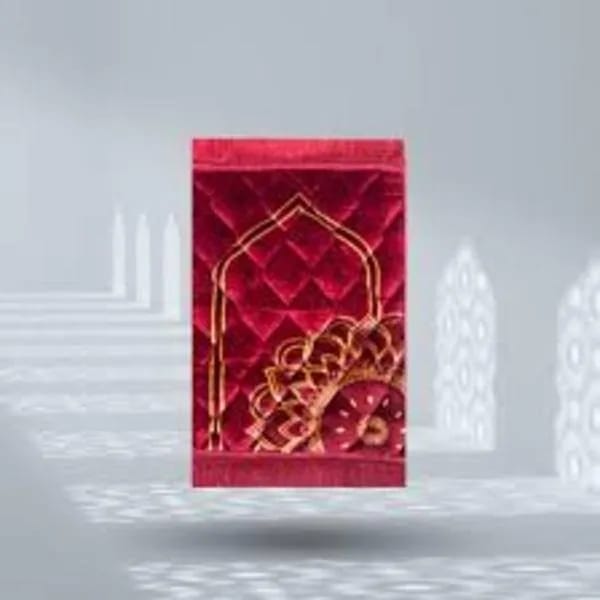 Velvet Printed Kids Quilted Prayer Mat